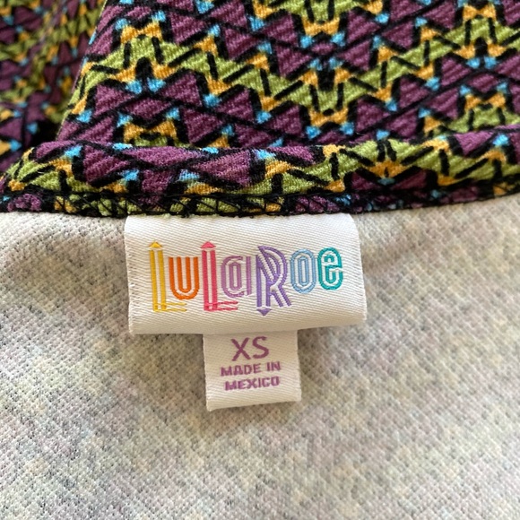 LuLaRoe “NICOLE” FIT-AND-FLIRT MIDI DRESS SIZE EXTRA SMALL 🌟NWOT🌟 - Picture 12 of 16